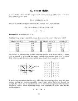43. Vector Fields