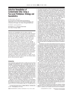 Selective Remediation of Contaminated Sites Using a Two