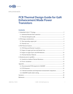 PCB Thermal Design Guide for GaN Enhancement