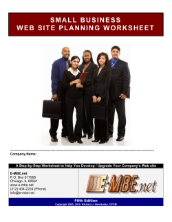 Book-Small Business Website Planning Guide (2004 - E