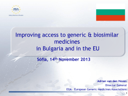 Making the Generic medicines market grow