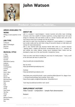 John Watson - Media Match