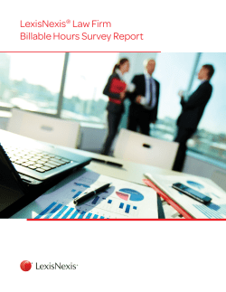LexisNexis&reg; Law Firm Billable Hours Survey Report