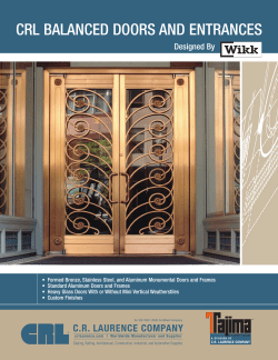 crl balanced doors and entrances
