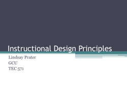 Instructional Design Principles