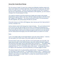 Honey Bee Candy Board Recipe