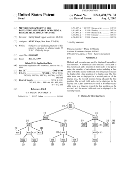 Method and apparatus for displaying and header scrolling a