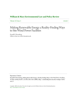 Making Renewable Energy a Reality