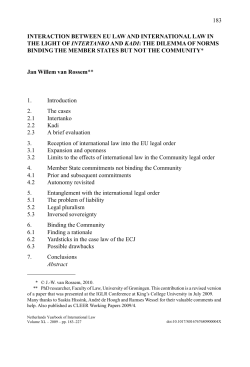 interaction between eu law and international law in the light of