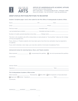 drop status petition/petition to re-enter