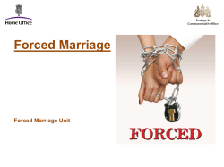 Forced Marriage - Warwickshire County Council