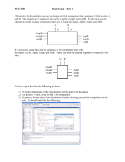 ECE 3561 Final Exam &ndash; Part 1 (70 points) In this problem you are to