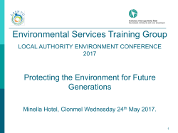 2017 Waste Enforcement Priorities