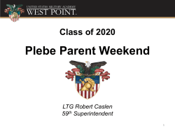 Plebe Parent Weekend