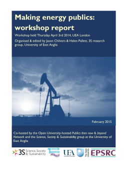 Making energy publics: workshop report