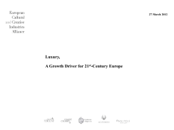 Diapositiva 1 - European Cultural and Creative Industries Alliance