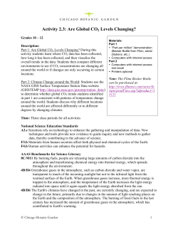 Activity 2.3: Are Global CO2 Levels Changing?