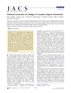 Chemical Conversion of Linkages in Covalent