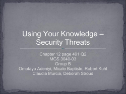 The three most serious threats in a neighborhood accounting firm are