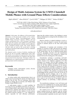 Design of Multi-Antenna System for UMTS