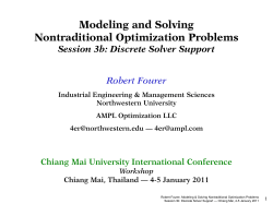 Discrete Solver Support