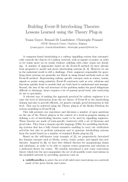 Building Event-B Interlocking Theories: Lessons Learned using the