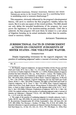 jurisdictional facts in enforcement actions on cognovit judgments of
