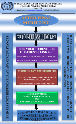 if not found then wait for next round go to e-counselling list