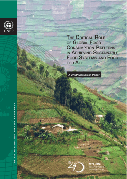 Critical Role of Global Food Consumption Patterns in Achieving