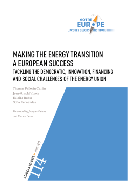 making the energy transition a european success