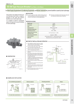 for Water Supply Equipments, Air Conditioning Equipments, and