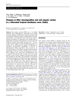 Changes in litter decomposition and soil organic carbon in a