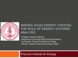 making good energy choices: the role of energy systems analysis