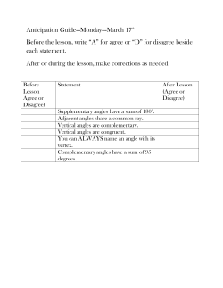 Complementary Angles