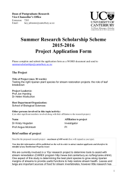 Testing the right riparian plant species for stream restoration projects