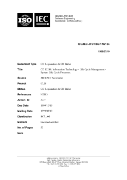 Life Cycle Management - School of Information and Communication