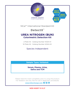 DetectX&reg; UreA NitrogeN (BUN)