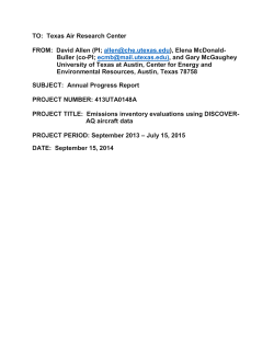 Emissions inventory evaluations using DISCOVER