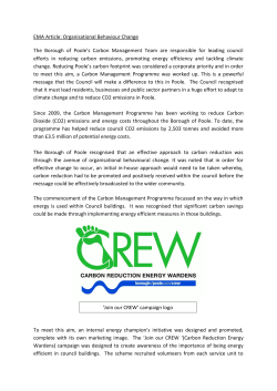 EMA Article: Organisational Behaviour Change The Borough of