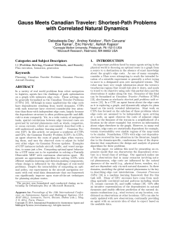 Gauss Meets Canadian Traveler: Shortest