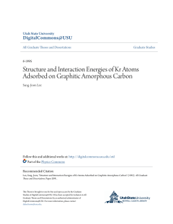 Structure and Interaction Energies of Kr Atoms Adsorbed on