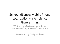 Mobile Phone Localization via Ambience Fingerprinting