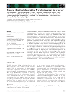 Enzyme kinetics informatics: from instrument to browser