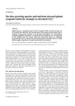 Do slow-growing species and nutrient-stressed