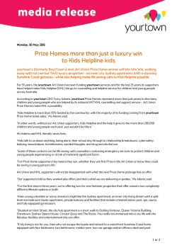 Prize Homes more than just a luxury win Prize Homes