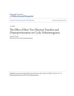 The Effect of Slow Two‐Electron Transfers and Disproportionation