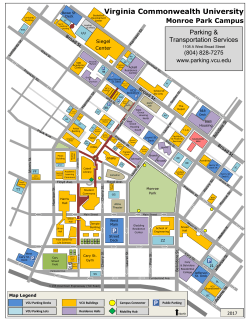 Monroe Campus Map - VCU Parking and Transportation