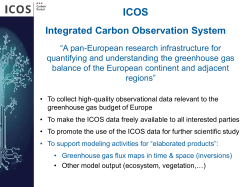 Greenhouse gas flux estimates based on inverse modelling