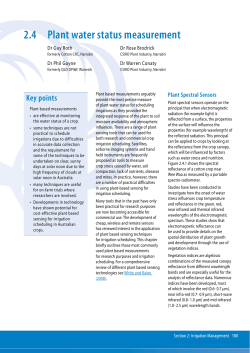 2.4 Plant water status measurement