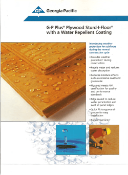 GP Plus&reg;Plywood Sturd-I-Floor&reg; with a Water